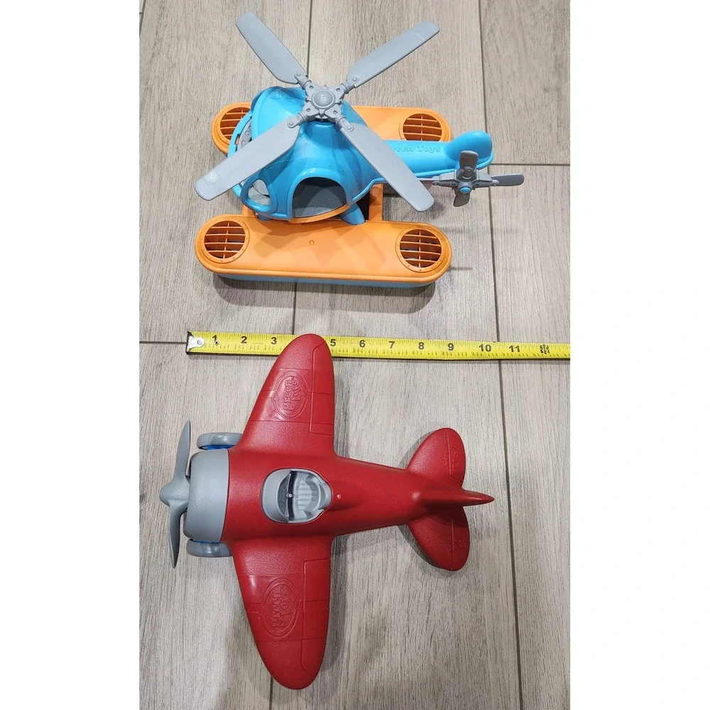 Green Toys Airplane & Seacopter Set Kids Toy 100% Recycled‎ Plastic Made in USA